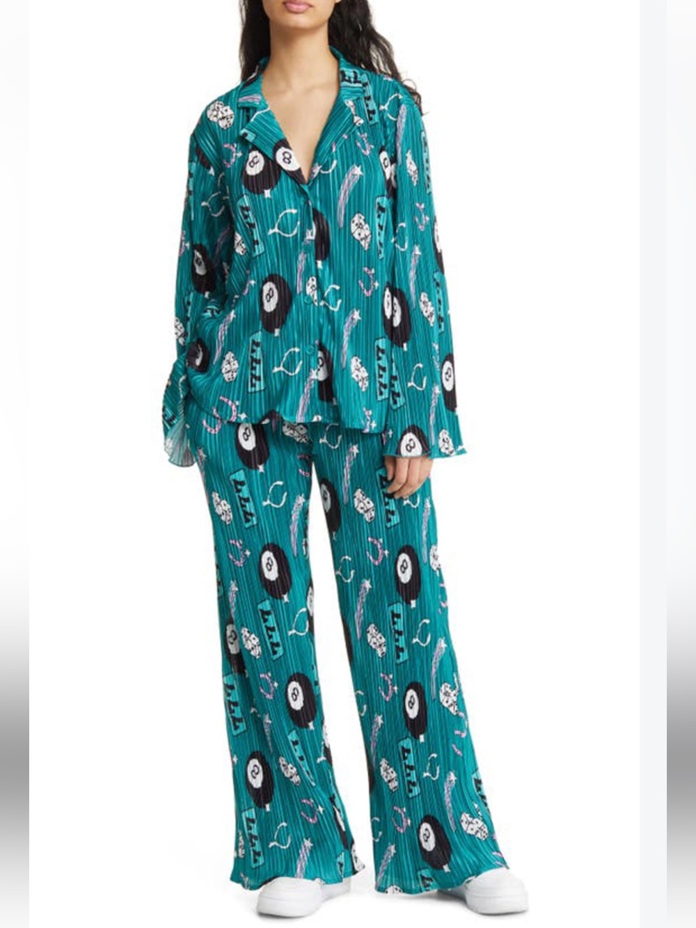 Dressed in LALA “Make A Wish” Plissé pants large